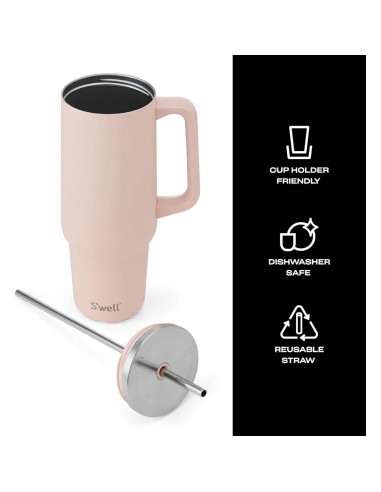 Vaso XL Acero Inoxidable Reciclado S'well 1.18L Sal Himalaya