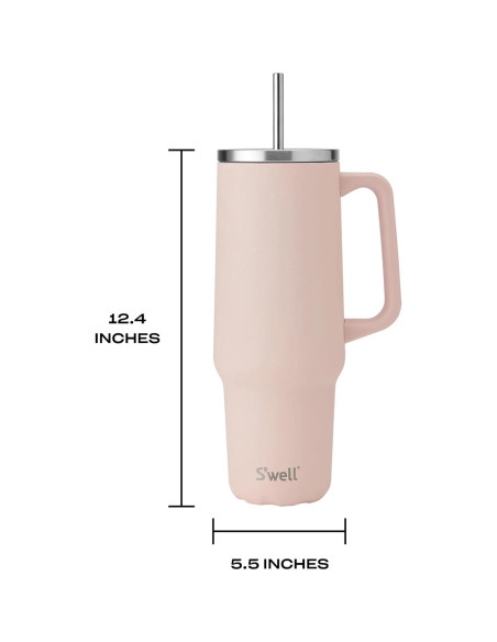 Vaso XL Acero Inoxidable Reciclado S'well 1.18L Sal Himalaya