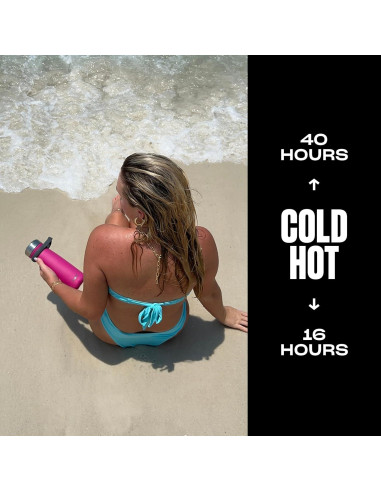 Botella S'well Traveler 24oz (709ml) Acero Inoxidable Rosa