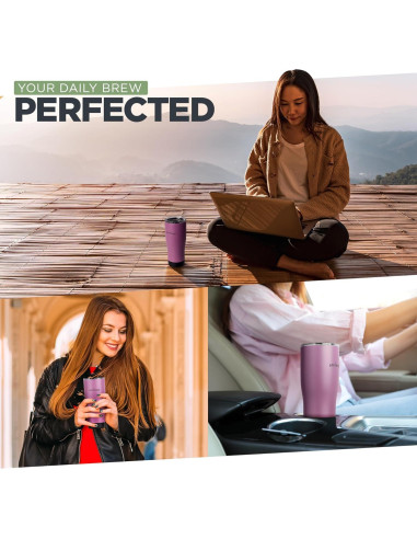 Taza Auto-Calentada SmrtMugg X 0.56 L Pantalla LCD Negra