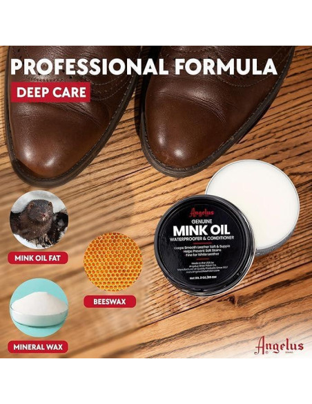 Aceite de Visón Angelus 85 g - Acondicionador de Cuero Natural