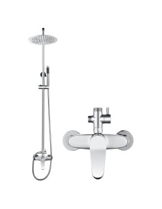 Kit de Ducha Exterior Foroute Eshower-008 Cromado 2 Funciones