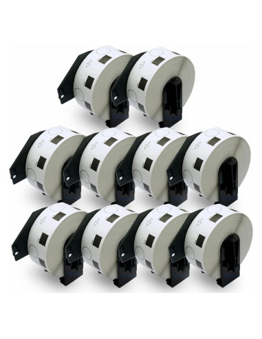 Etiquetas Redondas 24mm BETCKEY para Brother DK-1218 - 10 Rollos