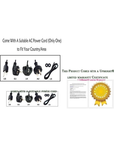 Adaptador AC/DC 15V UpBright para Impresora Brother PocketJet