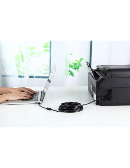 Cable de Impresora USB 2.0 3.05m Nobrand Tipo A a B Negro
