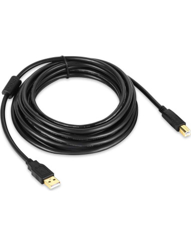 Cable de Impresora USB 2.0 3.05m Nobrand Tipo A a B Negro