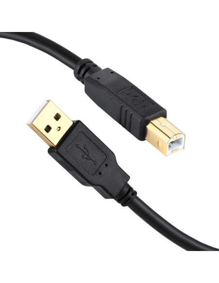 Cable de Impresora USB 2.0 3.05m Nobrand Tipo A a B Negro