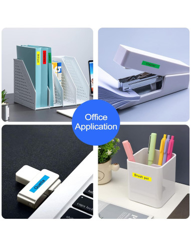 Cinta de Etiqueta 12mm BOYEEZON 6-Pack Compatible Brother