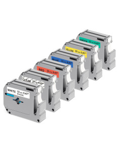 Cinta de Etiqueta 12mm Labelife Compatible Brother M Tape