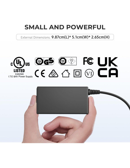 Adaptador de CA 24V 65W MUNBYN ITPP941 ITPP129 BEEPRT