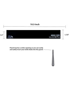 Protector de cuchillo Ergo Chef Universal 26.67 cm ABS Negro 2