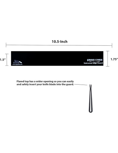 Protector de cuchillo Ergo Chef Universal 26.67 cm ABS Negro