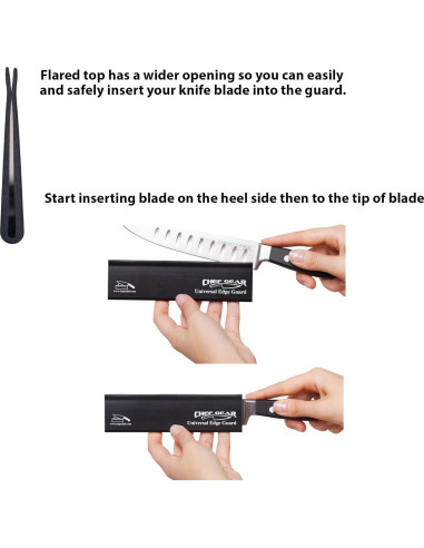 Protector de cuchillo Ergo Chef Universal 26.67 cm ABS Negro