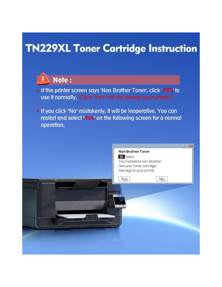 Cartucho de tóner negro TN229XL DMGE para Brother MFC-L3780CDW