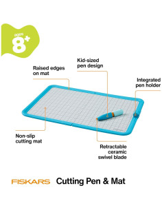 Bolígrafo y Mat de Corte Fiskars para Niños - Seguro y Preciso 2