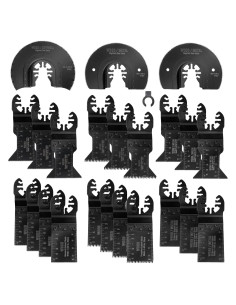 WORKPRO Juego 23 Cuchillas Sierra Oscilante Metal/Madera