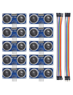 10 Sensores de Distancia Ultrasonico HC-SR04 AEDIKO 5V