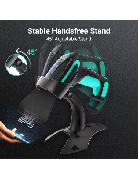 Escáner de Código de Barras Inalámbrico Tera 8100 Pro Azul 2500mAh