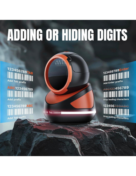 Escáner de Código de Barras Tera 9800 USB 1D 2D QR Manos Libres