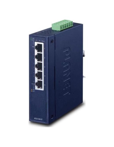 Conmutador Ethernet Industrial Planet IGS-501T 5 Puertos 10/100/1000Mbps