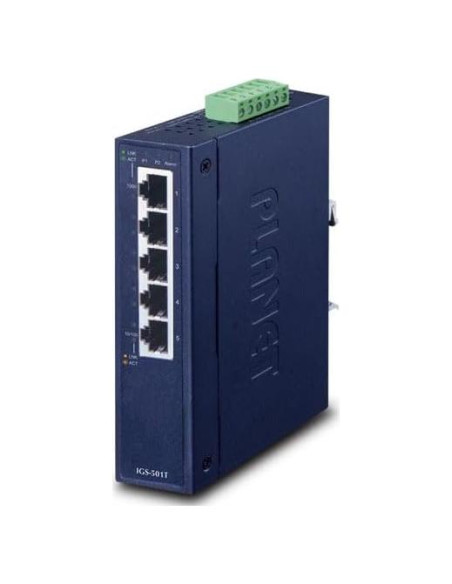 Conmutador Ethernet Industrial Planet IGS-501T 5 Puertos 10/100/1000Mbps