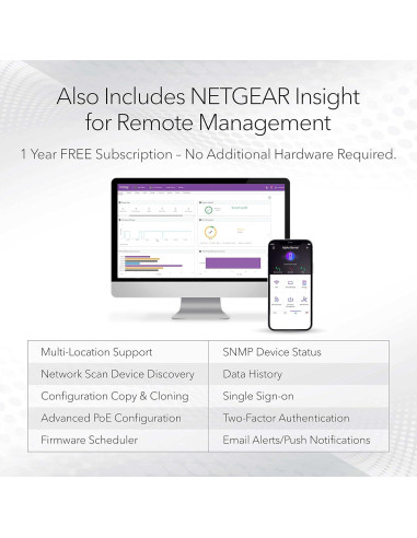 Switch NETGEAR MS510TXM 10 Puertos Multi-Gigabit Gestionado