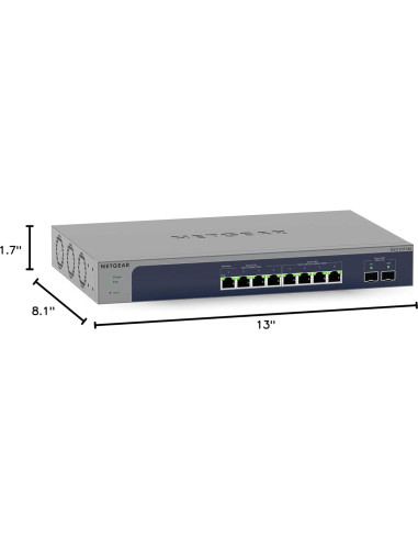 Switch NETGEAR MS510TXM 10 Puertos Multi-Gigabit Gestionado