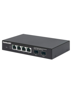 Interruptor Industrial Gigabit Ethernet Intellinet 4 Puertos SFP