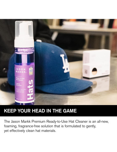 Limpiador Espumoso para Sombreros Jason Markk 198g - Seguro para Algodón y Lana