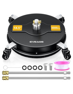 Limpiador de Superficies EVEAGE 46.99 cm 4000 PSI Accesorios