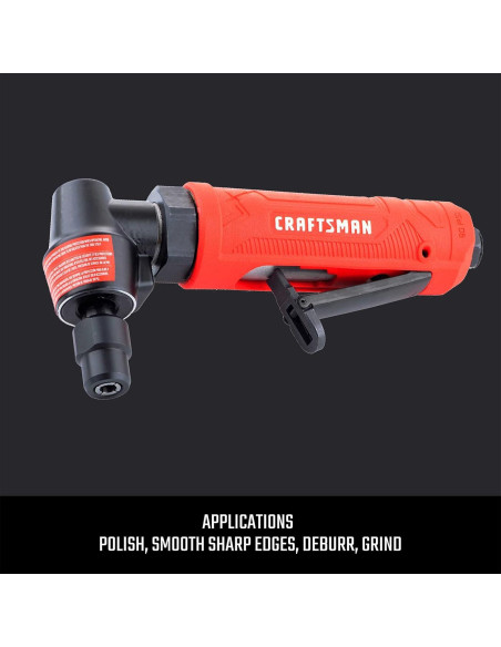 Amoladora de Ángulo CRAFTSMAN 1/4" 21,000 RPM Mango Ergonómico