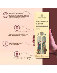 Incienso Calmveda Sin Carbón - 80 Varillas de Flores Recicladas 2