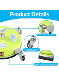 Limpiador de Superficies M MINGLE 35 cm para Lavadora a Presión 2