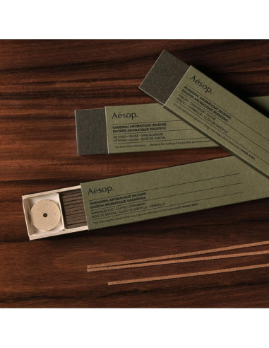 Incienso Aromático Aesop Kagerou - 33 Varillas 15 cm