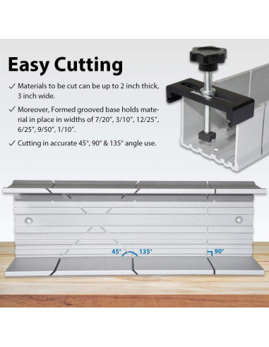 Caja de Inglete de Aluminio FIRSTINFO H5441 250x87x65mm