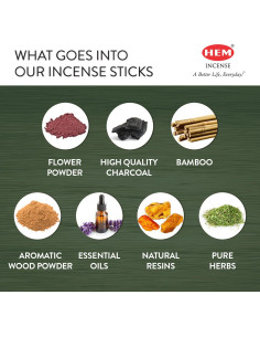 Varitas de Incienso HEM Primera Lluvia - 120 Varitas, 20g 2