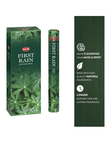 Varitas de Incienso HEM Primera Lluvia - 120 Varitas, 20g