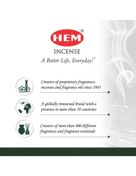 Varitas de Incienso HEM Primera Lluvia - 120 Varitas, 20g