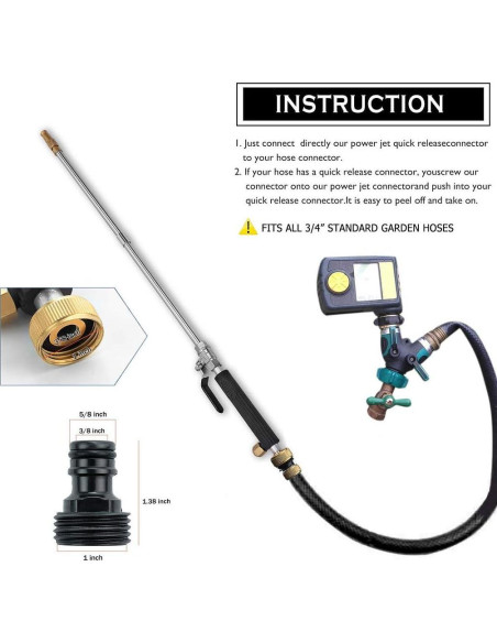 Hydro Jet Raddile Lavadora Alta Presión 0.42 kg Negra