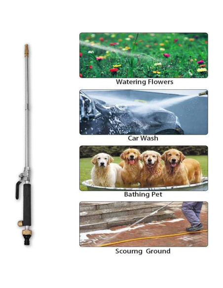 Hydro Jet Raddile Lavadora Alta Presión 0.42 kg Negra