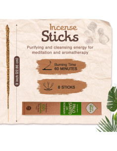 Varitas de Incienso Palo Santo Sagrada Madre 8pcs 23cm Ecológicas 2