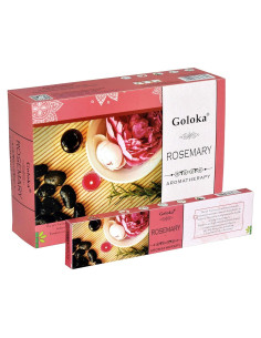 Incienso Aroma Romero Goloka - 12 Cajas 180 Grs Hecho a Mano