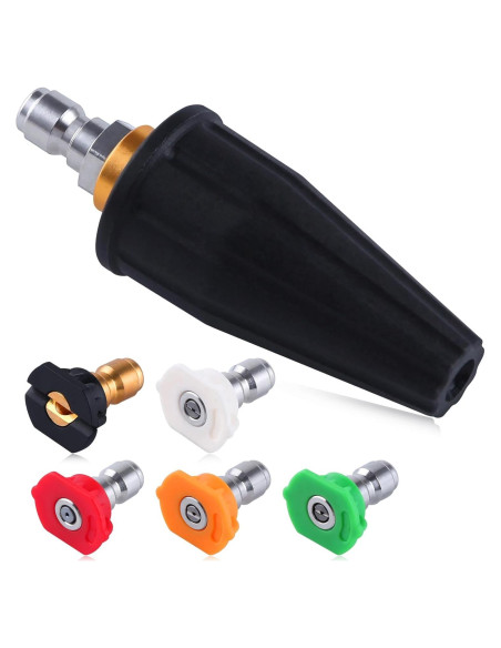 Boquilla Turbo Rotativa LEONTOOL 3600 PSI con 5 Grados