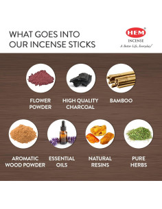 Varitas de Incienso HEM Pure House - 120 Varitas Naturales 2
