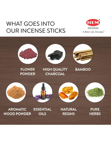 Varitas de Incienso HEM Pure House - 120 Varitas Naturales