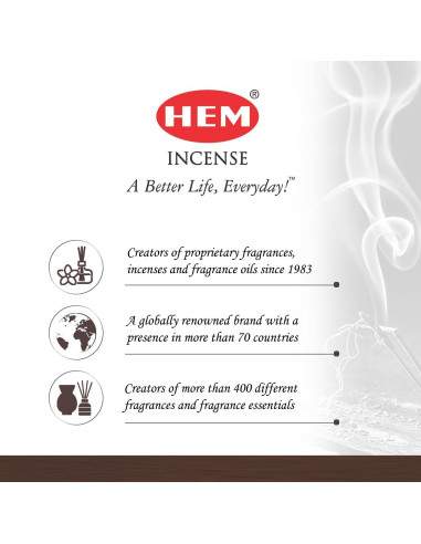 Varitas de Incienso HEM Pure House - 120 Varitas Naturales