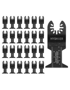 25 Cuchillas de Sierra Oscilante HYSHIER para Madera y Metal