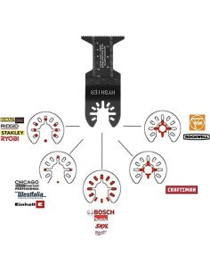 25 Cuchillas de Sierra Oscilante HYSHIER para Madera y Metal 2