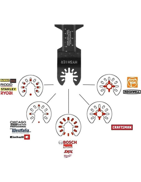 25 Cuchillas de Sierra Oscilante HYSHIER para Madera y Metal