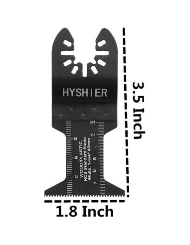 25 Cuchillas de Sierra Oscilante HYSHIER para Madera y Metal